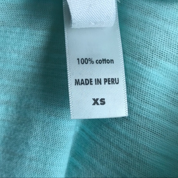 Lucy Turquoise Long Sleeve Cowl Neck Top XS - Picture 8 of 9